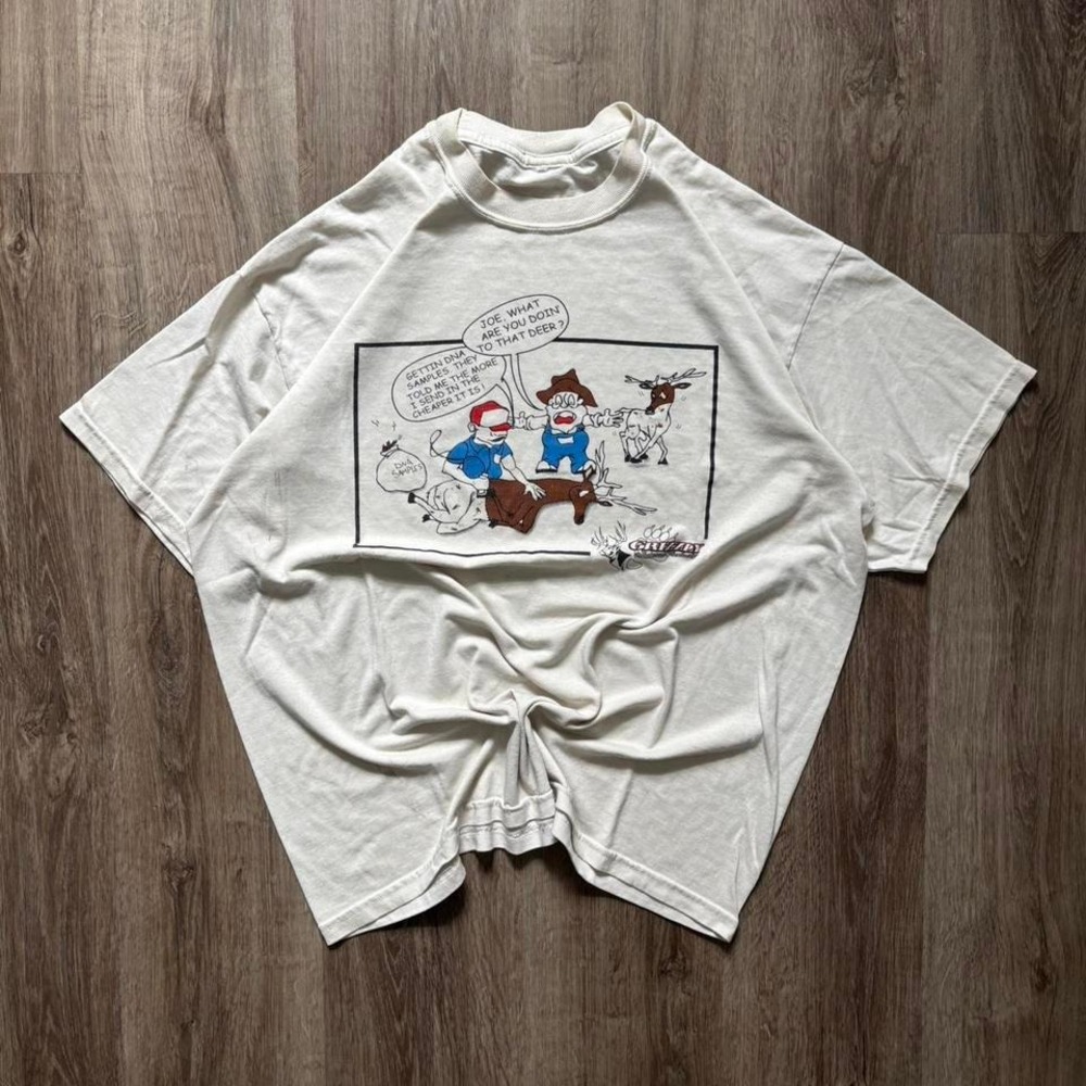Vintage Deer DNA Sample funny comedy humor t-shirt Grizzly